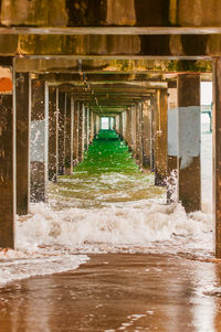 View of pier over sea