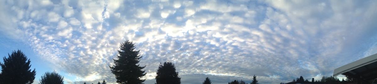 Low angle view of cloudy sky