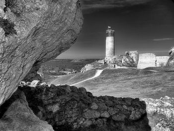 Rock formations at seaside