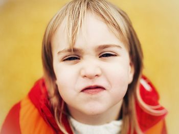 Close-up of girl looking away