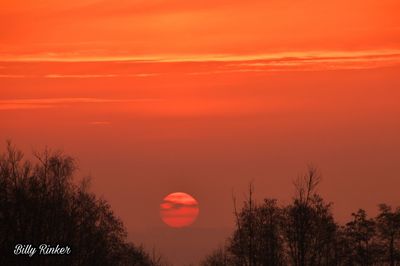 Scenic view of sky during sunset