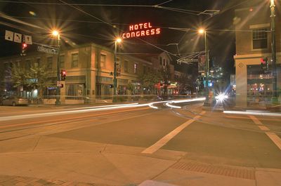 City street at night