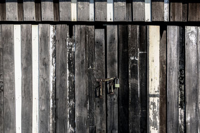 Full frame shot of wooden door