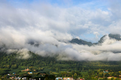 Scenic view of landscape against sky