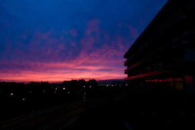 City at dusk