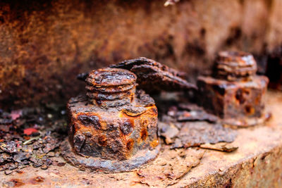 Close-up of rusty metal