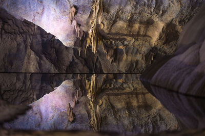 Low angle view of cave