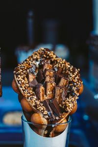 Close-up of chocolate cake