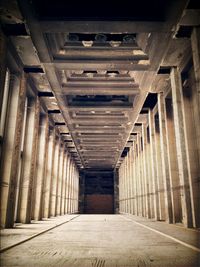 Empty corridor of building