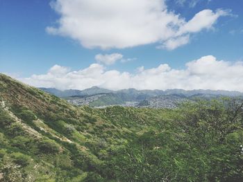 Scenic view of landscape against sky