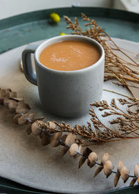 Close-up of coffee on table