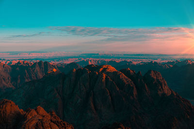 Sunset at sant catherine, egypt.