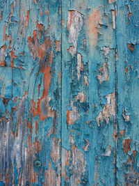 Full frame shot of weathered wooden wall