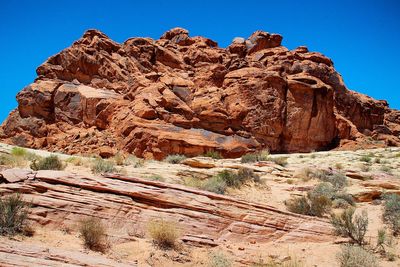 Rock formations on mountain