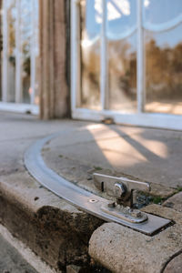 Door catch detail at the orangery in the grounds of culzean castle, ayr.