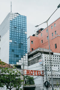 Low angle view of building against sky