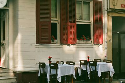 Interior of restaurant and building