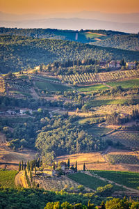 Golden hour in tuscany - toscana - italy