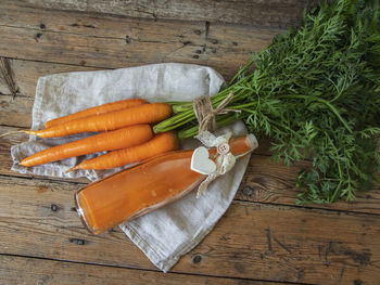 High angle view of chopped vegetables on cutting board