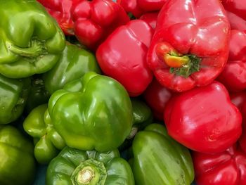 Full frame shot of bell peppers