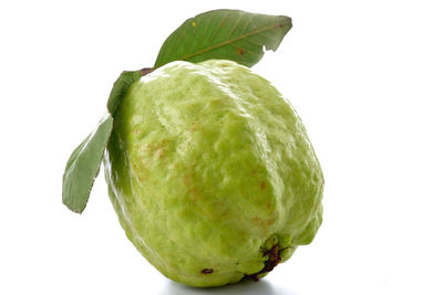 Close-up of apple against white background