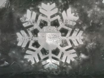 Digital composite image of building in winter