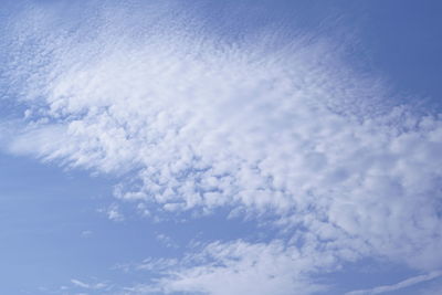 Low angle view of clouds in sky