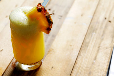 Close-up of insect on table