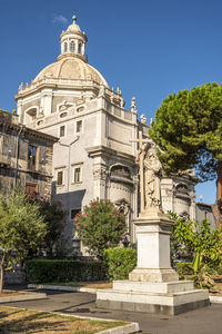 Low angle view of historical building