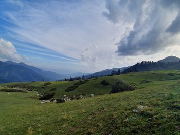 Scenic view of landscape against sky