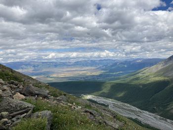 Scenic view of landscape against sky