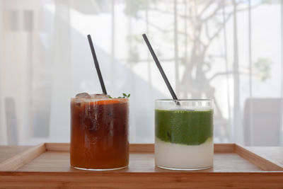 Close-up of drink on table