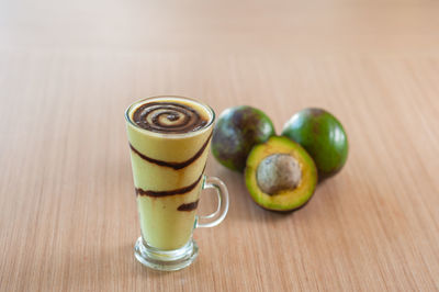 Close-up of drink on table