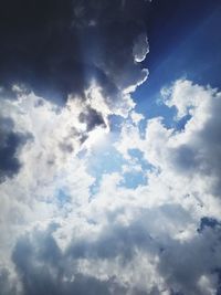 Low angle view of clouds in sky