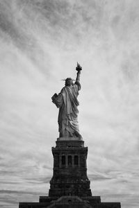 Low angle view of statue