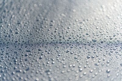 Full frame shot of wet glass window