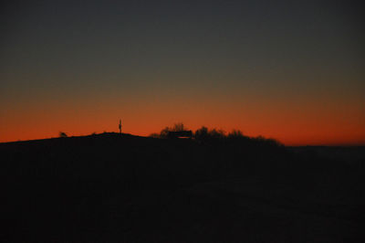 Scenic view of dramatic sky during sunset