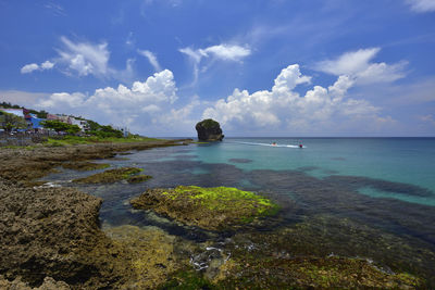 Scenic view of sea against sky