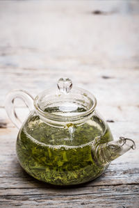 Close-up of tea on table