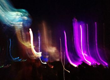 Light painting at night