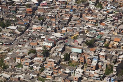 Sao paulo brazil city aerial condominium - slum - favela. view. high quality photo