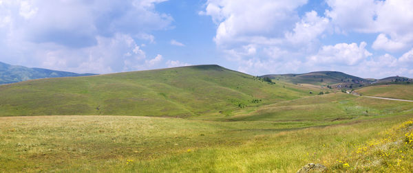 Scenic view of landscape against sky