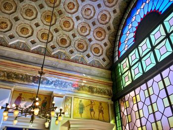 Low angle view of ceiling