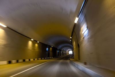 Illuminated tunnel