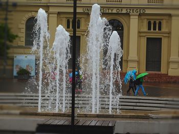 Fountain at night