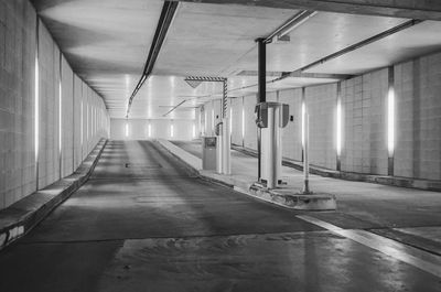 View of empty subway