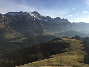 Scenic view of landscape against sky