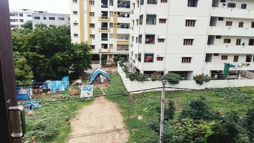 View of residential buildings