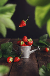 Close-up of strawberries