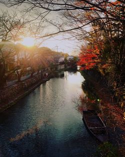 River passing through canal